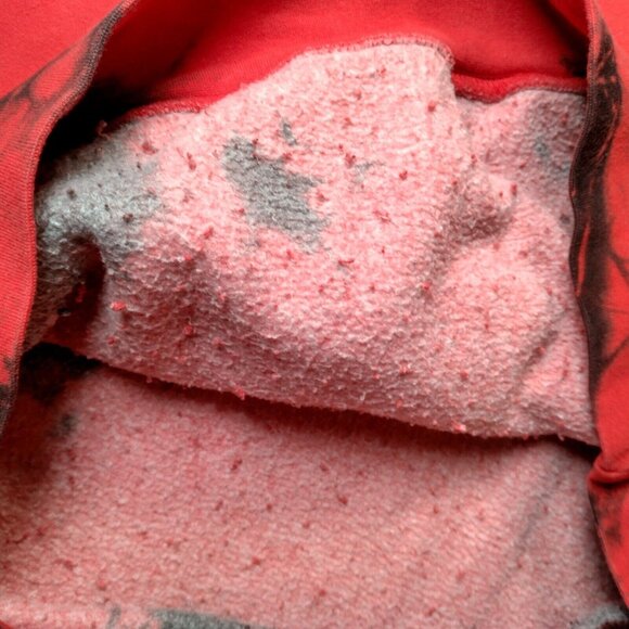 Sketchy Tank Lurking Class Hooded Sweatshirt Hoodie Medium Red Black Tie Dye - Picture 11 of 16